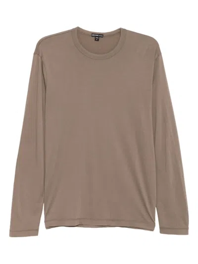 James Perse Lotus T-shirt In Brown