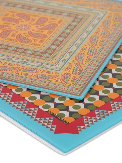 Etro Home Placemats Set In Multi