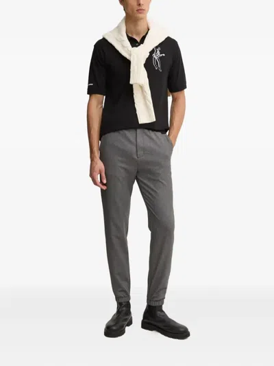 Karl Lagerfeld Graphic Polo Shirt In Black