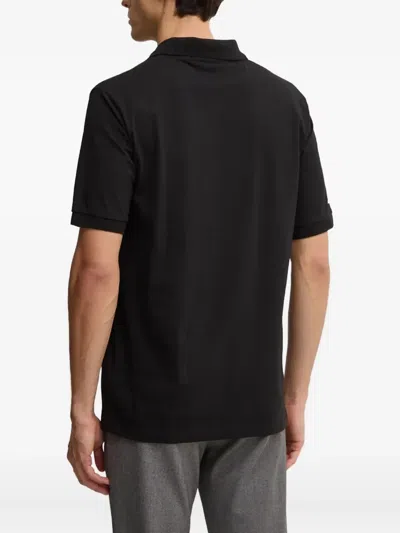 Karl Lagerfeld Graphic Polo Shirt In Black