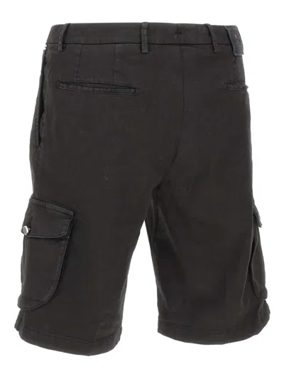 Kiton Cargo-pocket Button Shorts In Black