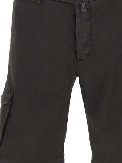 Kiton Cargo-pocket Button Shorts In Black