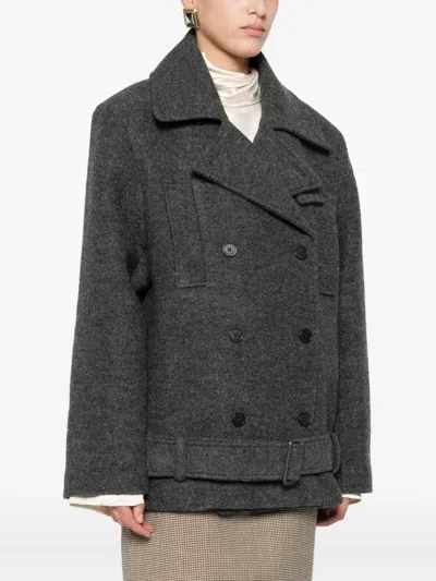 The Frankie Shop Long Sleeve Jacket In Gray