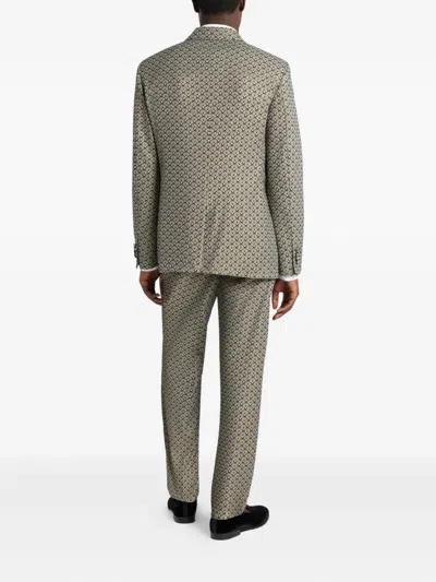 Etro Double-breasted Blazer In Multi