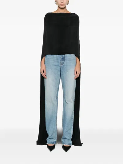 Magda Butrym Top With Train In Black