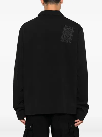 Ziggy Chen Cotton Polo Shirt In Black