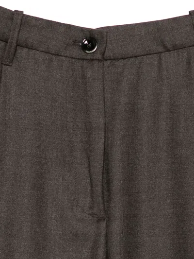 Nine In The Morning Pleated Trousers In Brown