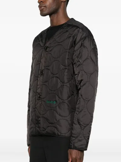 Peacemaker Oamc Quilted Buttoned Jacket In Black