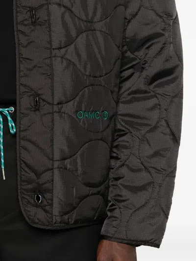 Peacemaker Oamc Quilted Buttoned Jacket In Black