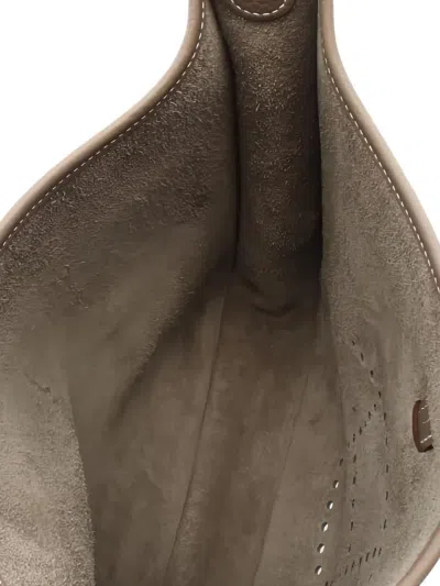 Pre-owned Hermes 2025 Clemence Evelyn 3 Troyes Pm Shoulder Bag In Brown