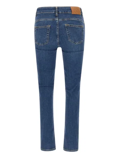 Liu •jo Bottom Up Ideal Five-pocket Trousers In Blue