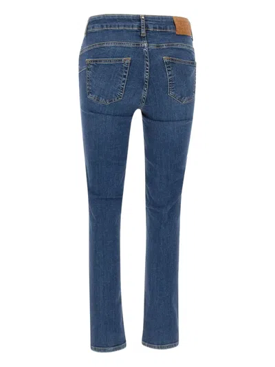 Liu •jo Bottom Up Ideal Five-pocket Trousers In Blue