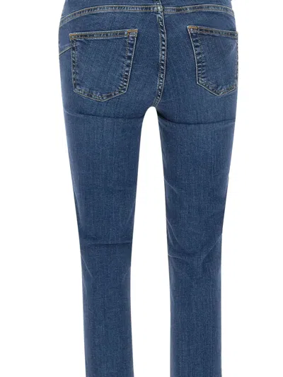 Liu •jo Bottom Up Ideal Five-pocket Trousers In Blue