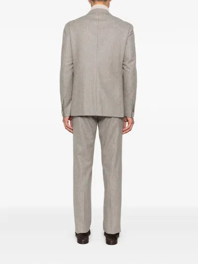 Tagliatore Single-breasted Suit In Gray