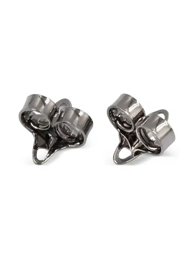 Pre-owned Vivienne Westwood Orb Stud Earrings In Silver
