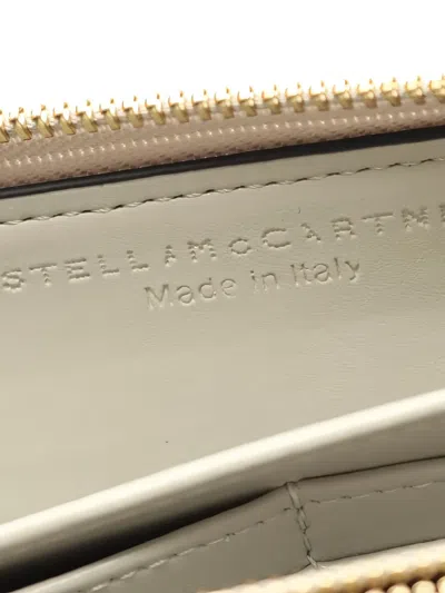 Pre-owned Stella Mccartney 2010s Zip Round-logo Wallet In Black