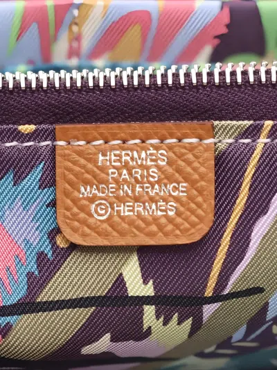 Pre-owned Hermes 2024 Zip-around Azap Long Wallet In Brown