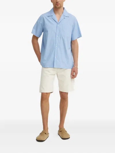 Les Deux Striped-pattern Shirt In Blue