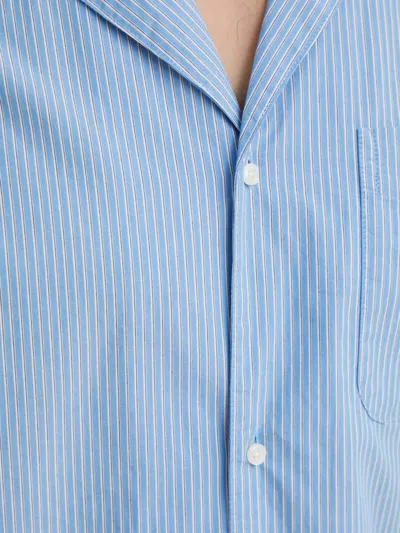 Les Deux Striped-pattern Shirt In Blue