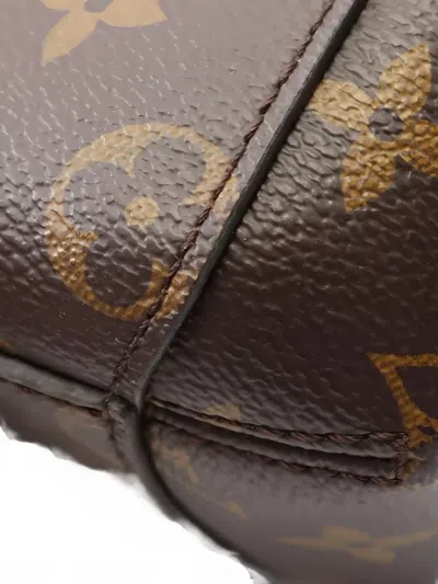 Pre-owned Louis Vuitton 2020 Montaigne Bb Monogram Tote Bag In Brown