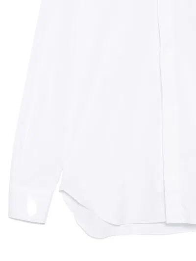 Barba Napoli Long-sleeve Cotton Shirt In White