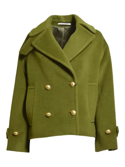 Tagliatore Double-breasted Jacket In Green