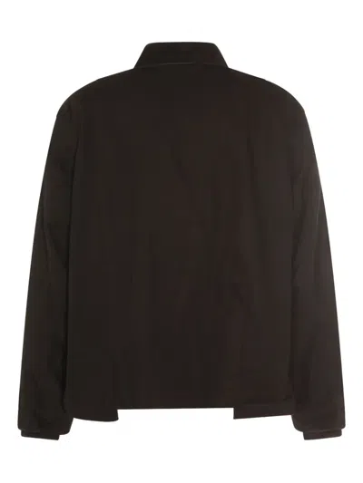 Carhartt Zip-up Logo-patch Jacket In Brown