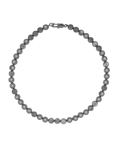 压纹波珠LOGO链式项链