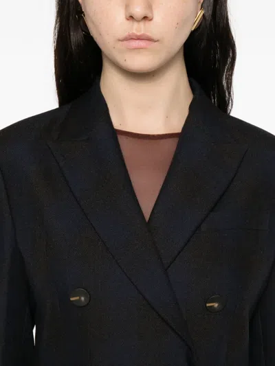 Dondup Double-breasted Blazer In Blue