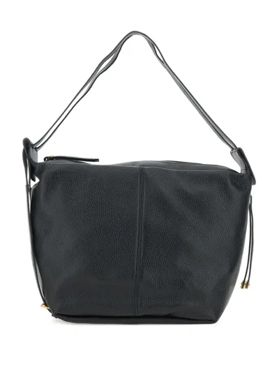 Gianni Chiarini Guia Grain-leather Shoulder Bag In Black