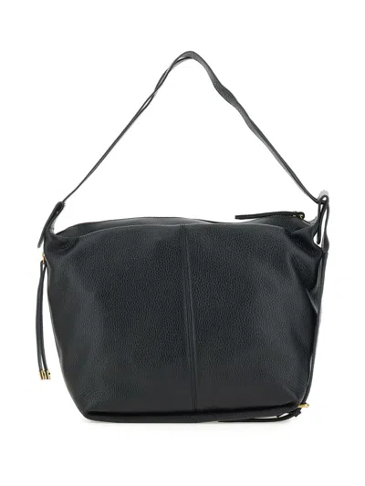 Gianni Chiarini Guia Grain-leather Shoulder Bag In Black