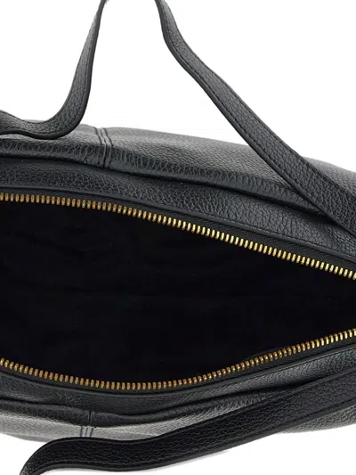 Gianni Chiarini Guia Grain-leather Shoulder Bag In Black