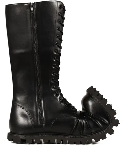 Rombaut Lace-up Lug-sole Boots In Black