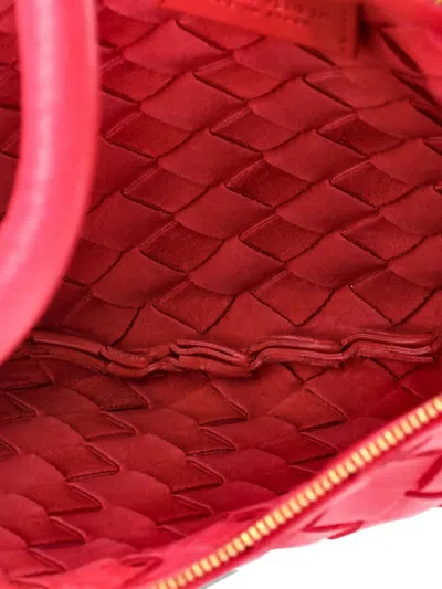 Pre-owned Bottega Veneta Intrecciato Nappa Turn Small Clutch Bag In Pink