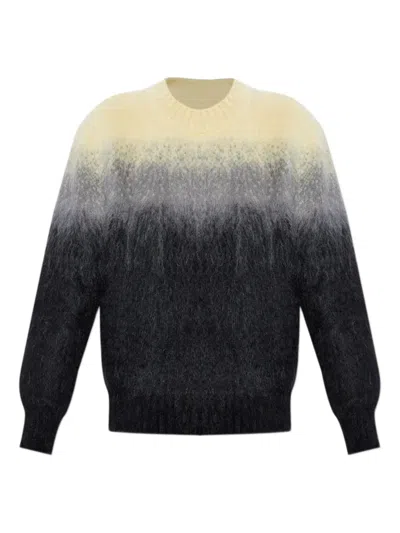Jil Sander Gradient Mohair Jumper In Black
