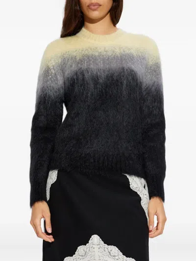 Jil Sander Gradient Mohair Jumper In Black