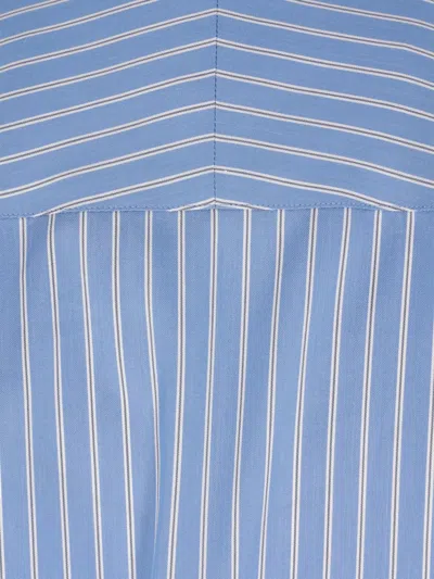 Auralee Striped Shirt In Blue