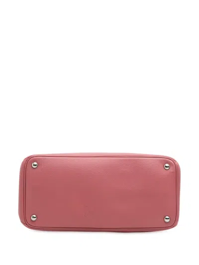 Pre-owned Prada 2010-2025 Saffiano Cuir Turnlock Twin Satchel In Pink