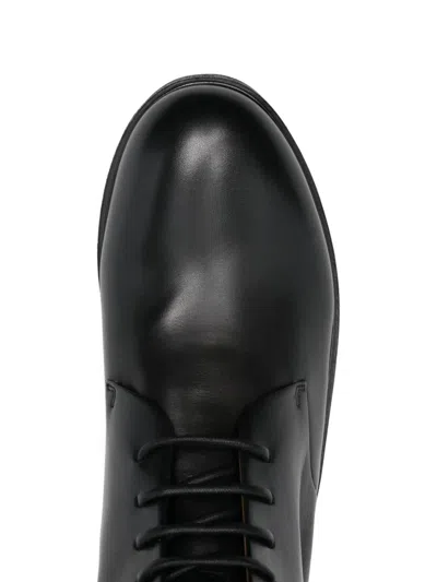 Marsèll Black Zucca Zeppa Lace Up Ankle Boots In Black