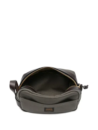 Filson Zip Top Wash Bag In Green
