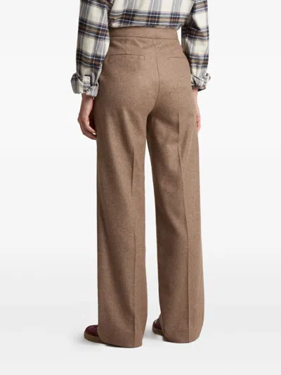Woolrich Wool-blend Pants In Brown