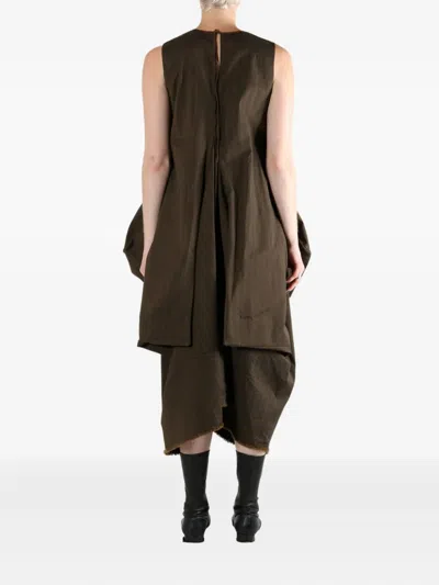 Uma Wang Anthea Dress In Brown