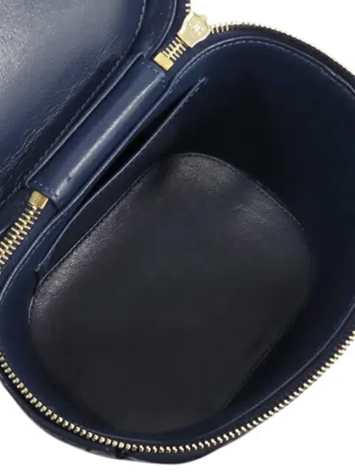 Pre-owned Chanel 2019 Quilted Lambskin Trendy Cc Case Vanity Bag In Blue
