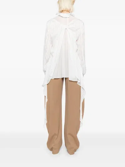 Ych Striped Blouse In White