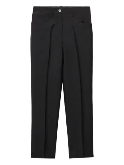 Prada Five-pockets Wool Trousers In Blue