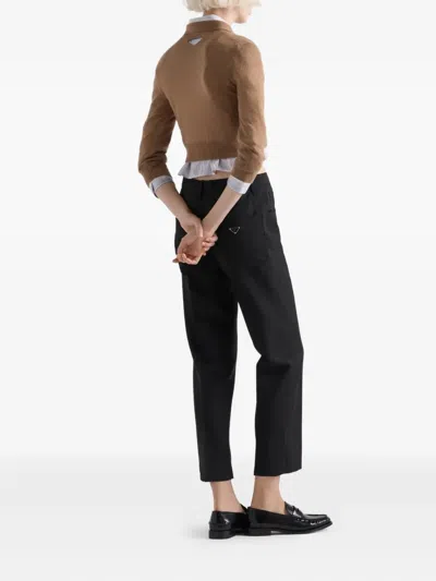Prada Five-pockets Wool Trousers In Blue