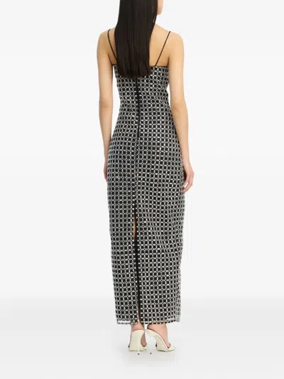 Rotate Birger Christensen Beaded Maxi Slip Dress In Multi