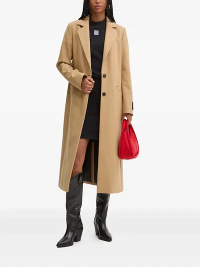 Hugo Boss Logo-plaque Dress In Black