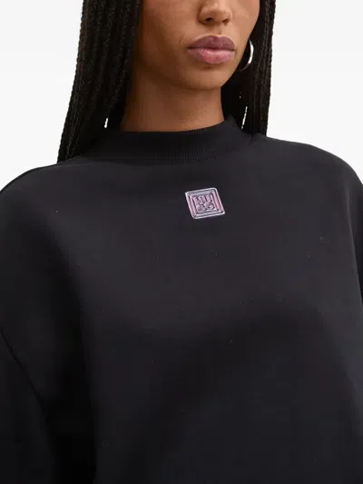 Hugo Boss Logo-plaque Dress In Black