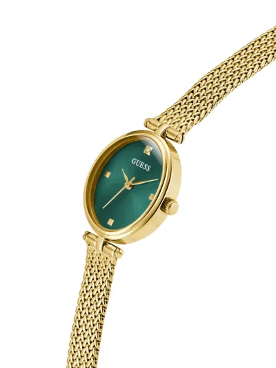 Guess Usa Stainless Steel Quartz 24mm In Gold